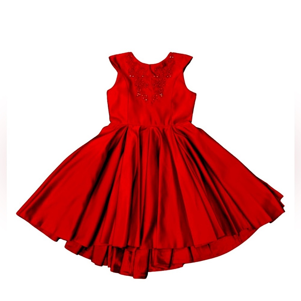 Chasing Fireflies Dress, 10, Red, Double lined, Sequins Detail, Like New, Unworn